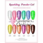 PolyGel UV /LED pentru unghii false FSM Sparkling Powder Gel 30 ML 06 Verde cu Reflexii PolyGel UV /LED pentru unghii false FSM Sparkling Powder Gel 30 ML 06 Verde cu Reflexii